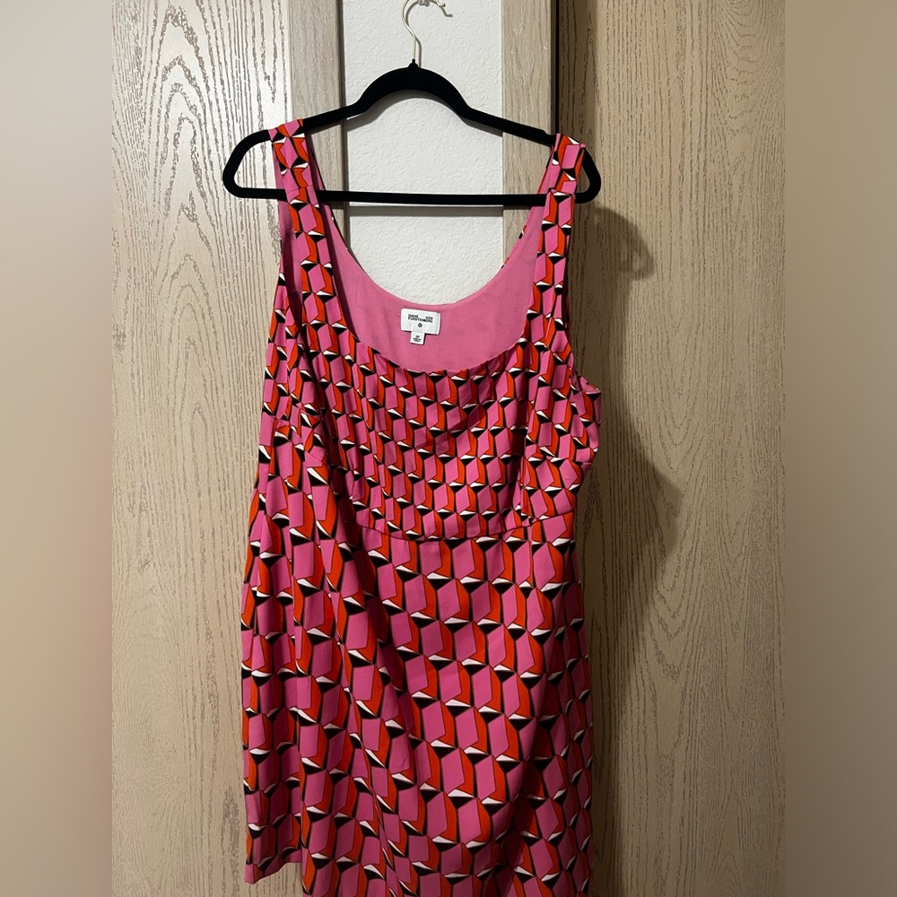 Women's 90's Shift Pink Modern Geo Mini Dress - DVF for Target